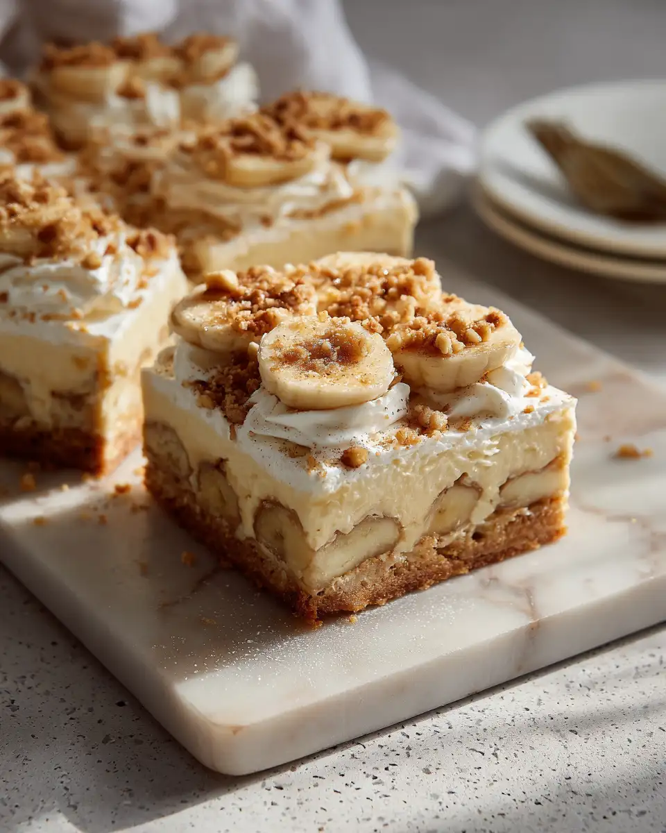 Final dish - Irresistible Recipe for Banana Pudding Cheesecake Bars Download and Delight