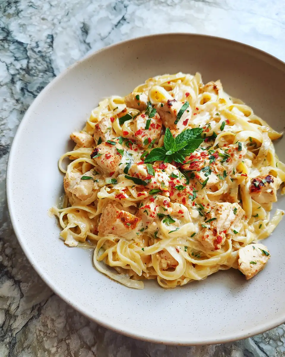 Final dish - Creamy Ricotta Chicken Pasta Recipe You’ll Crave Tonight