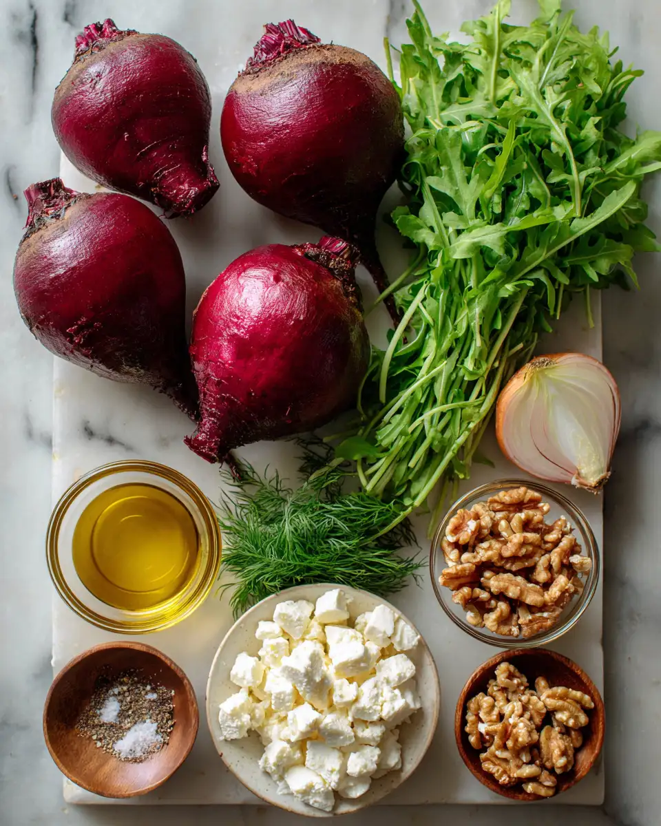 Brighten Your Plate with a Refreshing Ruby Red Beet Salad 4 Ingredients for Brighten Your Plate with a Refreshing Ruby Red Beet Salad