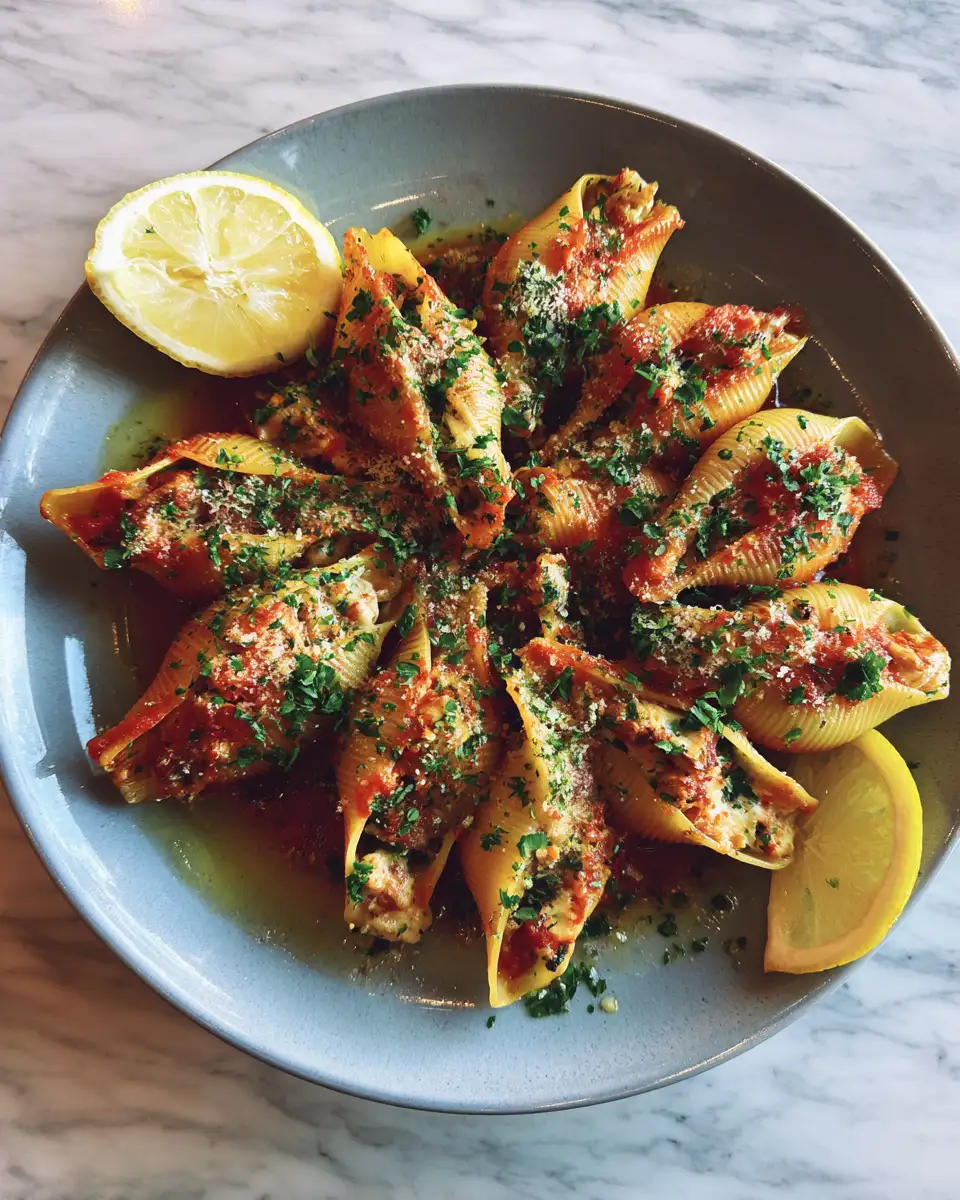 Irresistible Seafood Stuffed Shells That Will Wow Your Taste Buds 6 Final dish - Irresistible Seafood Stuffed Shells That Will Wow Your Taste Buds