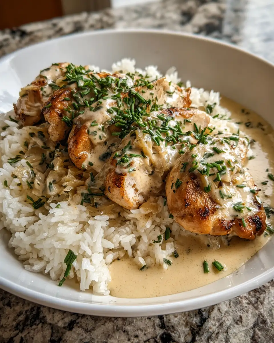 Final dish - Creamy Delight Sour Cream and Onion Chicken Recipe You’ll Love