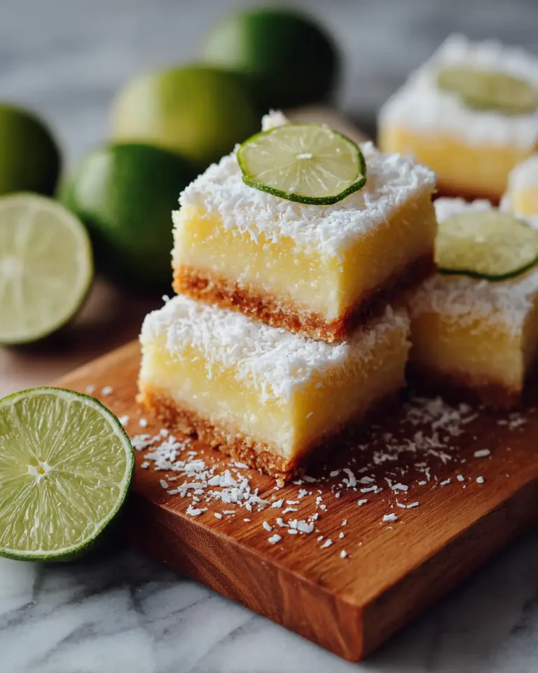 Tropical Coconut Lime Bars A Refreshing Dessert Delight - Featured Image