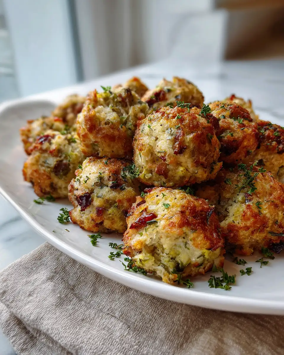 Irresistible Turkey Stuffing Balls That Will Steal the Show at Your Holiday Table - Featured Image