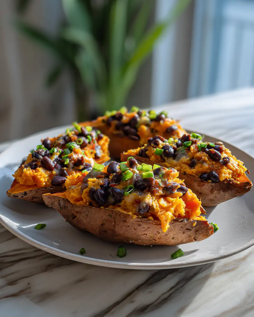 Vegan Sweet Potatoes Filled with Black Beans A Flavorful and Healthy Delight - Featured Image