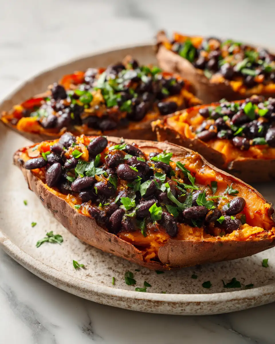 Vegan Sweet Potatoes Filled with Black Beans A Flavorful and Healthy Delight 6 Final dish - Vegan Sweet Potatoes Filled with Black Beans A Flavorful and Healthy Delight