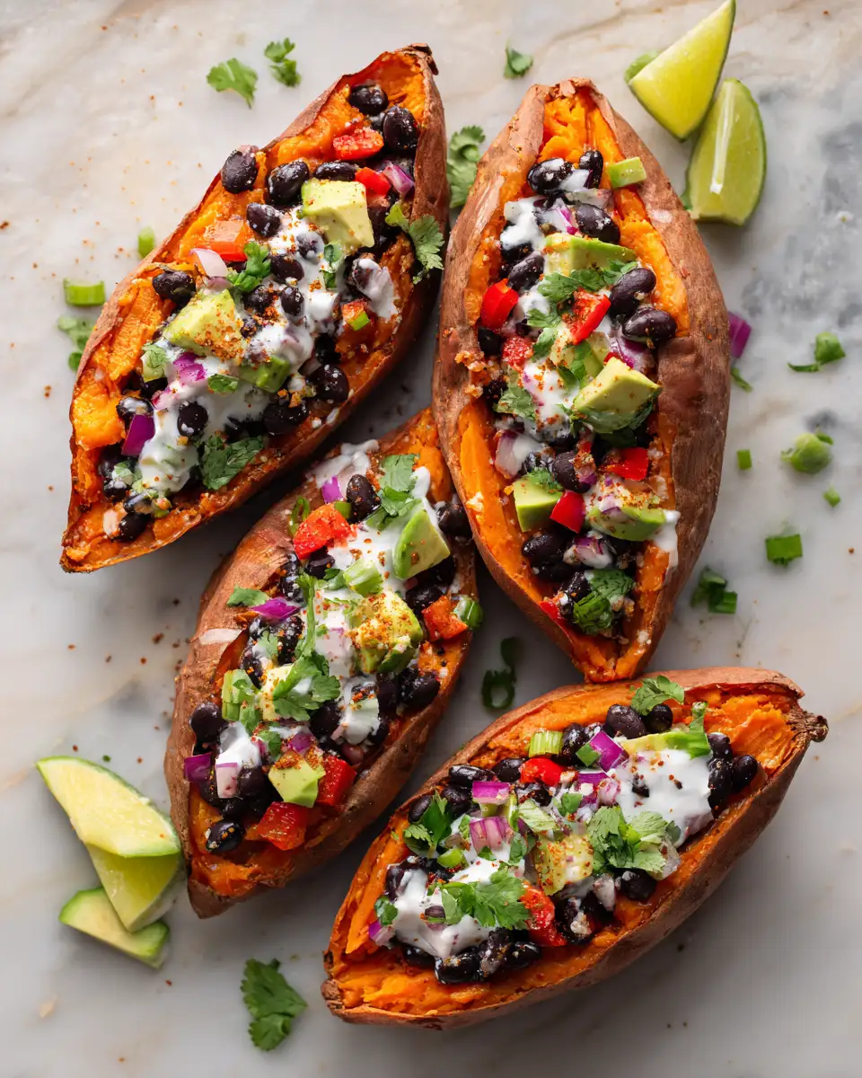 Vegan Sweet Potatoes Filled with Black Beans A Flavorful and Healthy Delight 4 Ingredients for Vegan Sweet Potatoes Filled with Black Beans A Flavorful and Healthy Delight