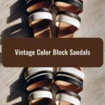 Step Into Style with Vintage Color Block Sandals That Turn Heads