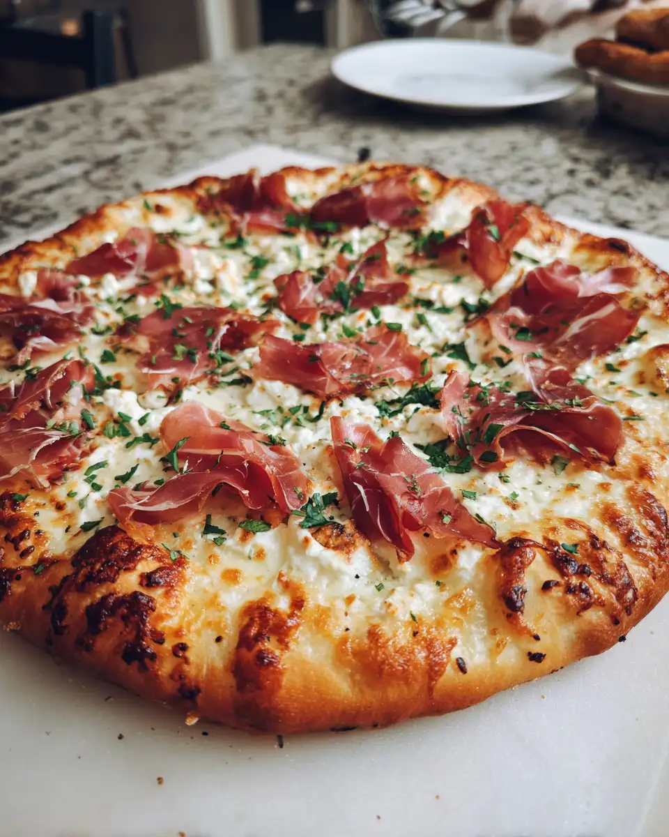 Final dish - Irresistible White Pizza with Prosciutto That Will Elevate Your Dinner Game