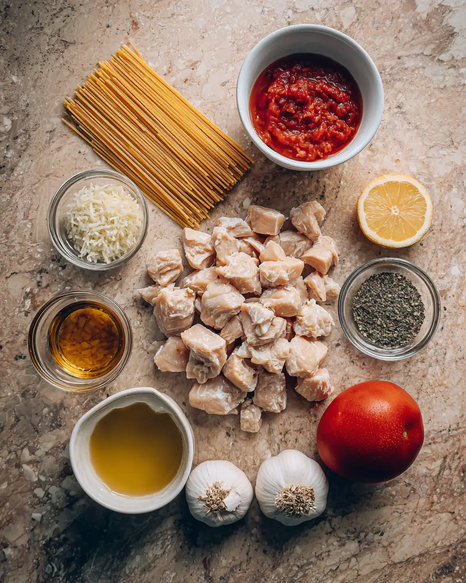 Ingredients for Irresistibly Zesty Chicken Spaghetti That Will Spice Up Your Dinner Routine