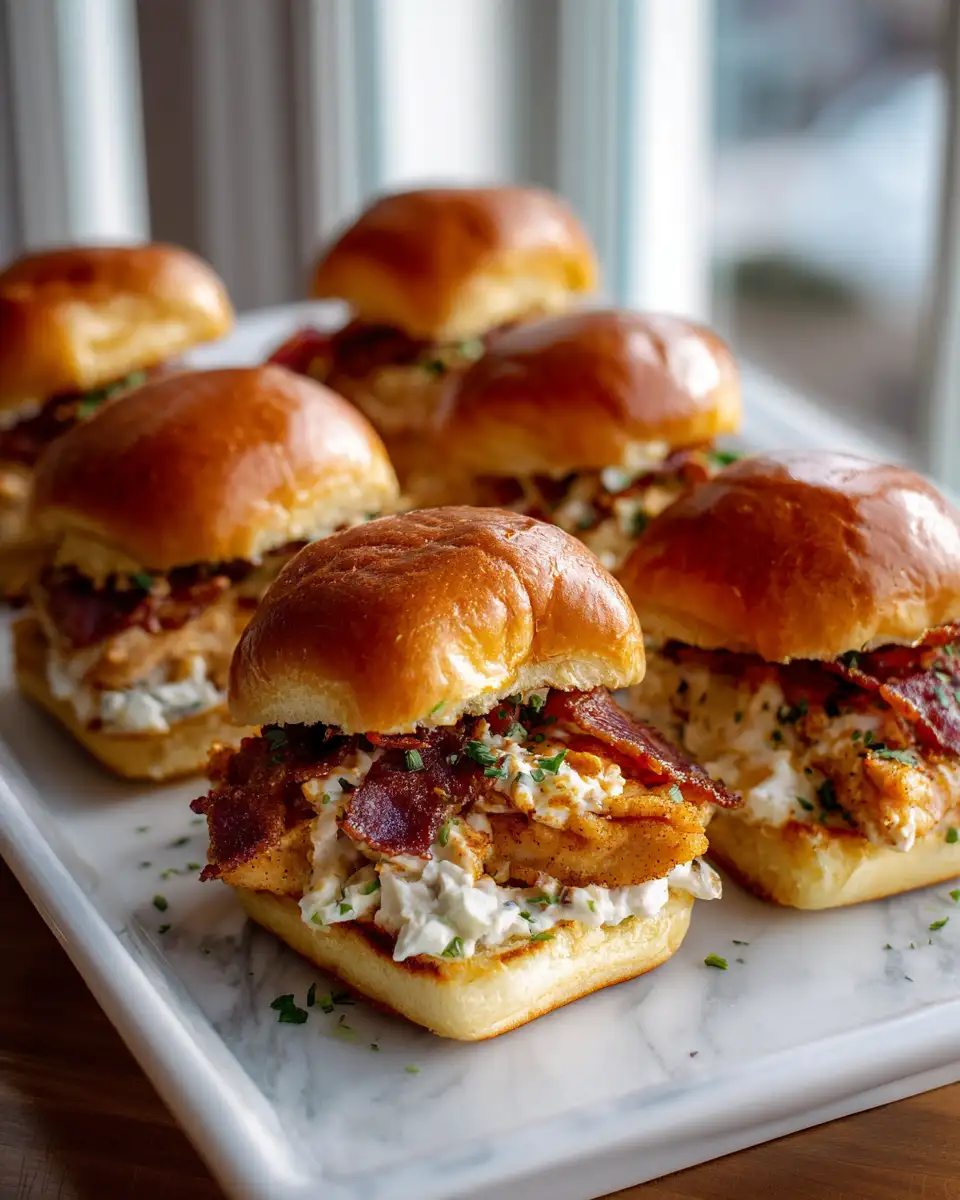 Irresistible Chicken Bacon Ranch Sliders You Need to Try Today - Featured Image