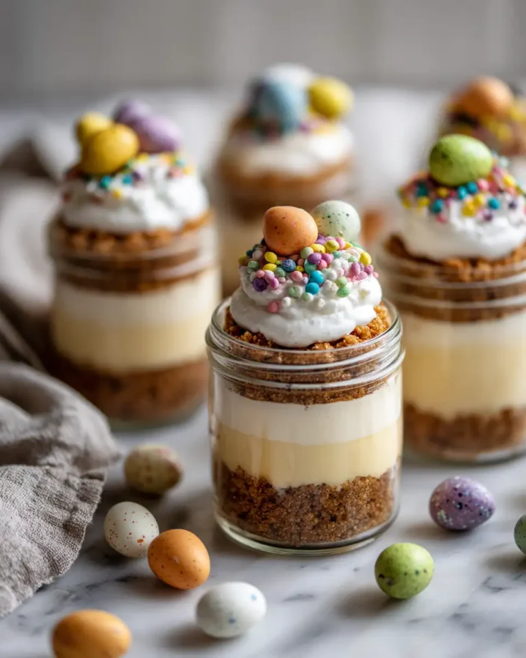 Delight Your Taste Buds with Irresistible Easter Egg Cheesecake Jars - Featured Image
