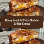 Indulge in the Sweet and Savory Magic of Honey Peach and White Cheddar Grilled Cheese