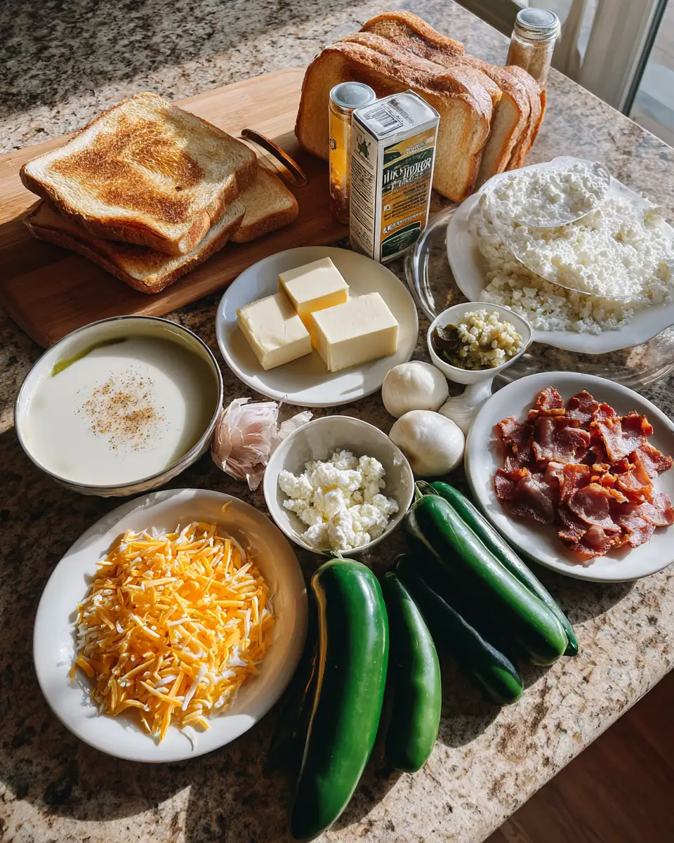 Creamy Jalapeño Popper Soup with Crispy Grilled Cheese Dippers for the Ultimate Comfort Meal 4 Ingredients for Creamy Jalapeño Popper Soup with Crispy Grilled Cheese Dippers for the Ultimate Comfort Meal
