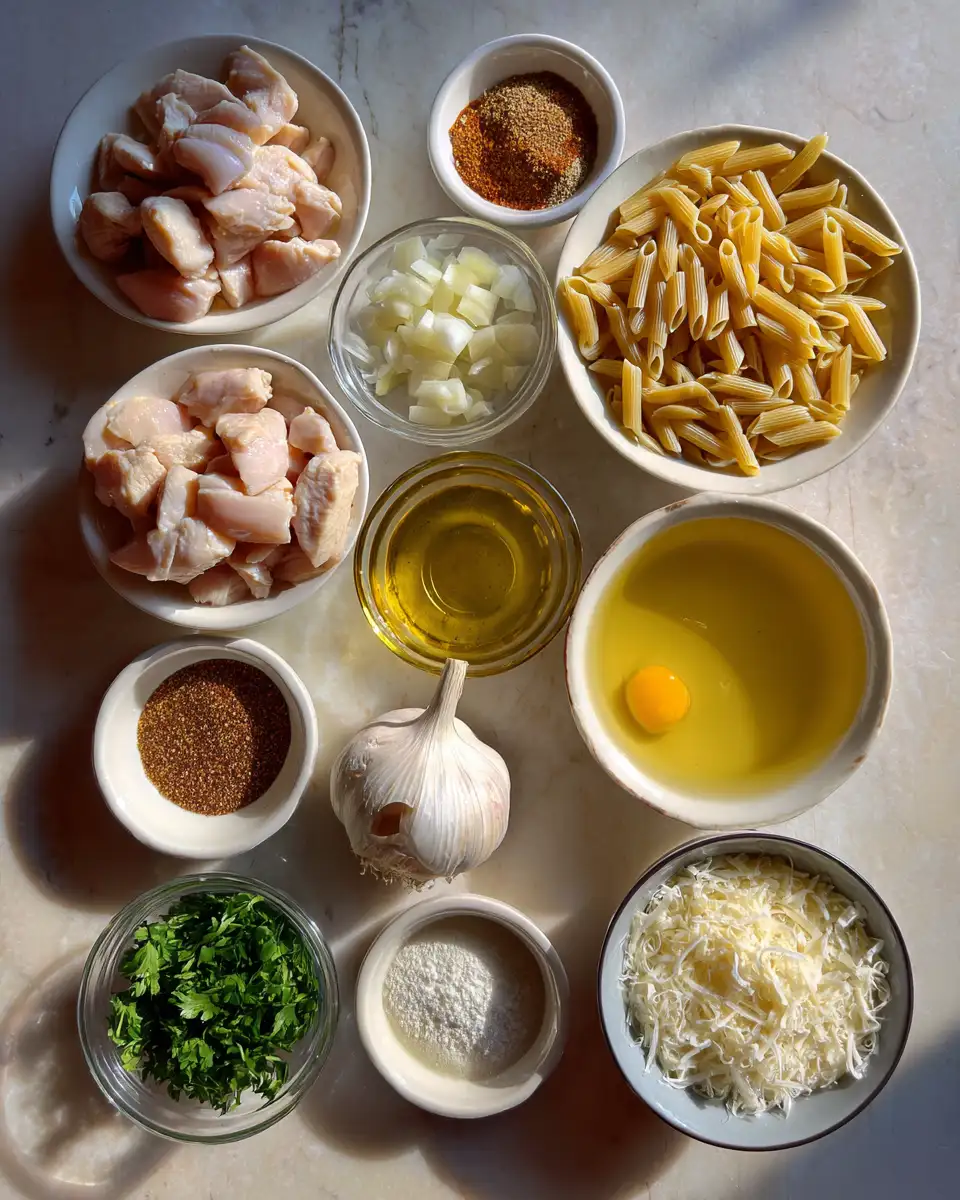 One Pot Cajun Chicken Alfredo Orzo That Will Spice Up Your Dinner Nights 4 Ingredients for One Pot Cajun Chicken Alfredo Orzo That Will Spice Up Your Dinner Nights
