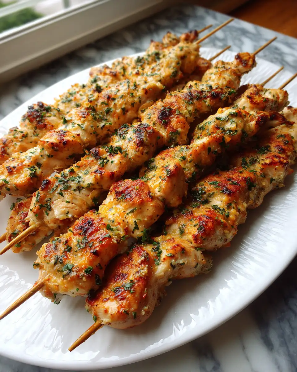 Irresistible Ranch Garlic Parmesan Chicken Skewers Recipe You Need to Try