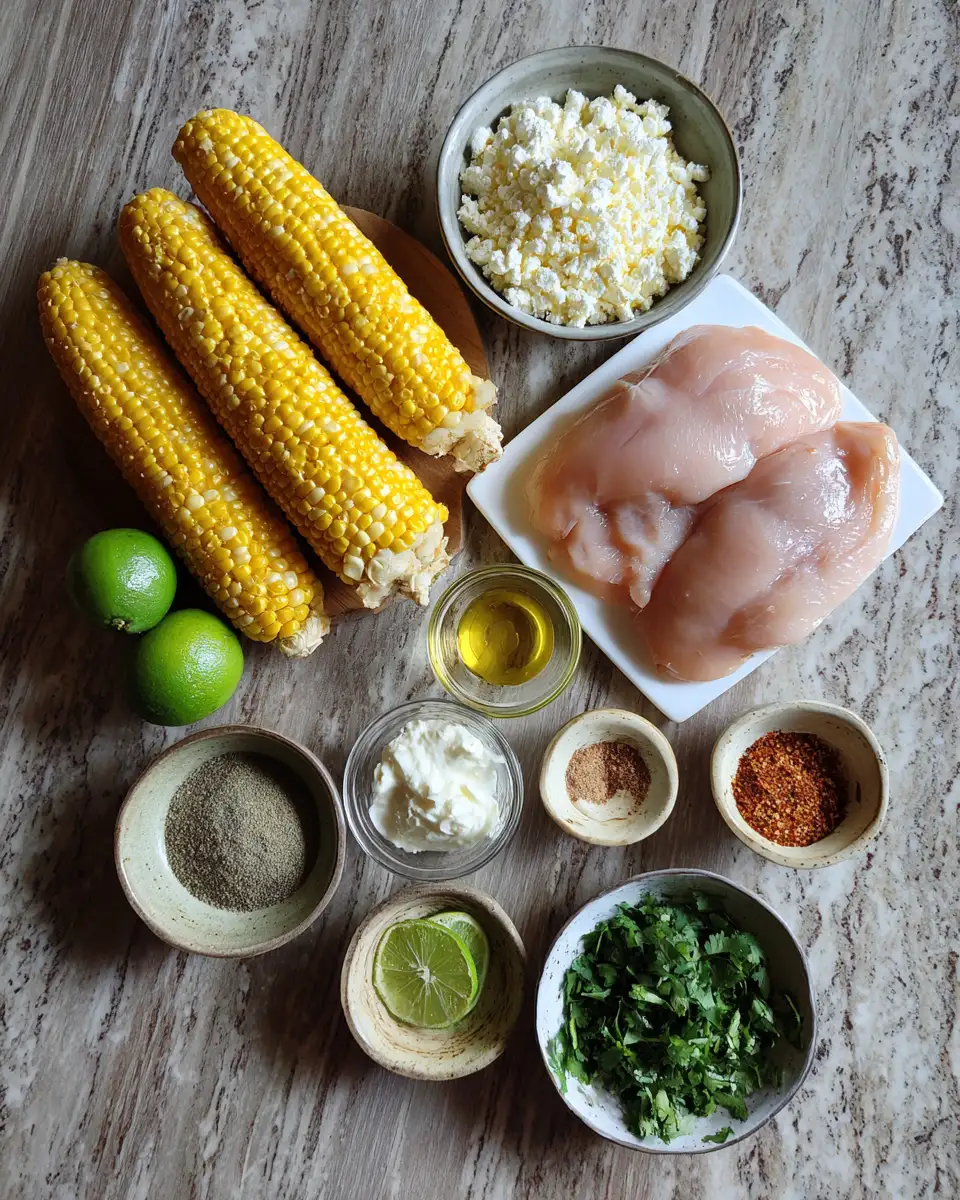 Street Corn Chicken Comfort A Flavorful Twist on Classic Cravings 4 Ingredients for Street Corn Chicken Comfort A Flavorful Twist on Classic Cravings