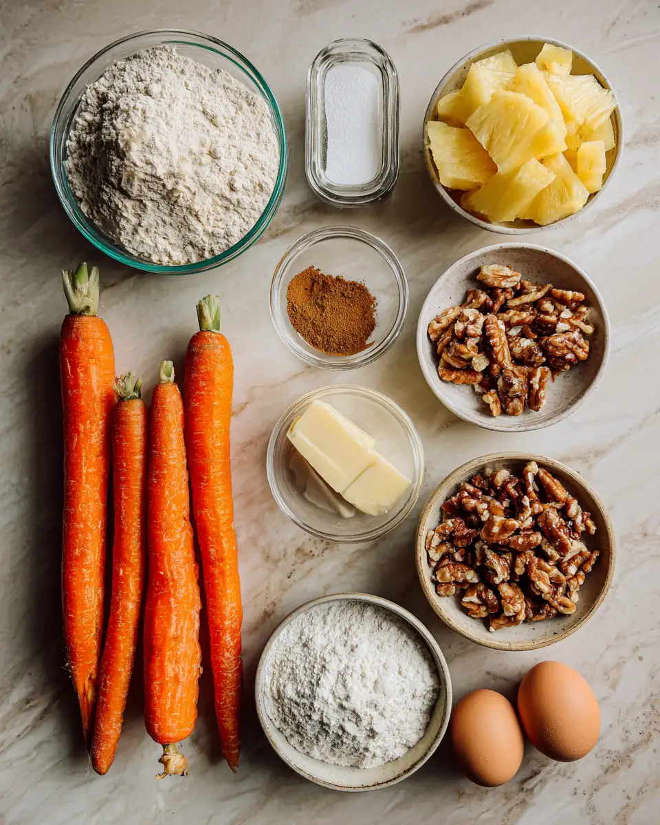 Tropical Carrot Cake with Pineapple and Cream Cheese Frosting Recipe 4 Ingredients for Tropical Carrot Cake with Pineapple and Cream Cheese Frosting Recipe