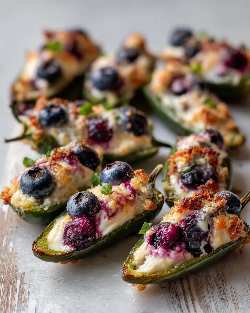 Irresistible Blueberry Brie Jalapeño Poppers You Have to Try - Featured Image