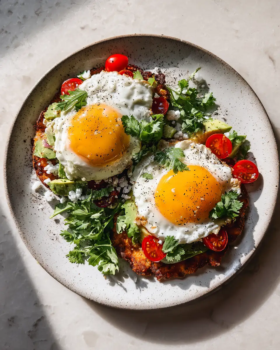 Final dish - Morning Magic with Crispy and Flavorful Breakfast Tostadas
