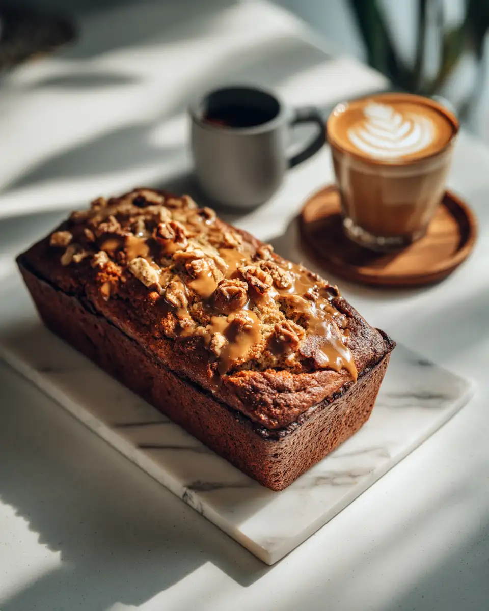 Indulge in the Ultimate Caramel Macchiato Banana Bread Bliss 6 Final dish - Indulge in the Ultimate Caramel Macchiato Banana Bread Bliss