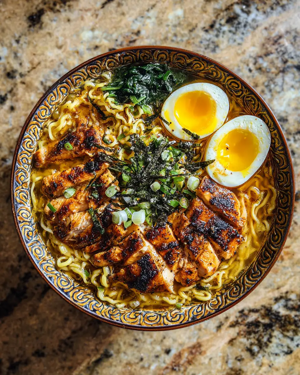 Irresistible Chicken Ramen with Garlic Sauce Recipe You Need to Try 6 Final dish - Irresistible Chicken Ramen with Garlic Sauce Recipe You Need to Try