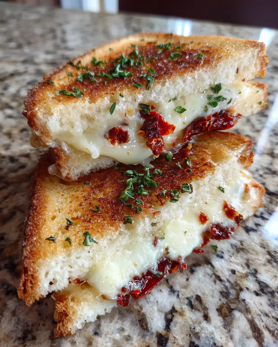 Ingredients for Melted Perfection Grilled Cheese with Sun-Dried Tomato Delight