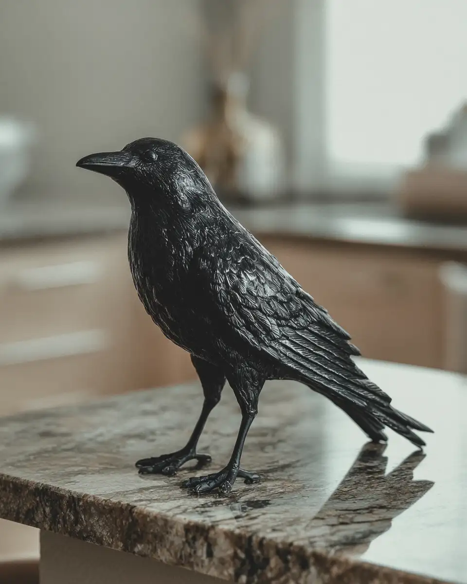 Spooky Elegance Halloween Crow Decorative Pendant for Indoor Outdoor Yard and Lawn Decor - Featured Image