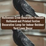 Spooky Elegance Halloween Crow Decorative Pendant for Indoor Outdoor Yard and Lawn Decor