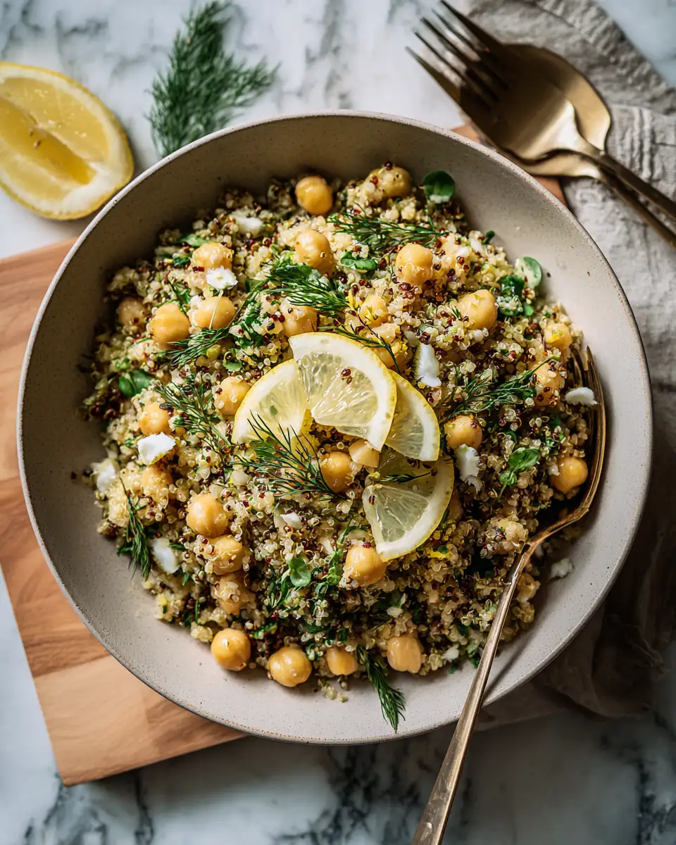 HomePgae 7 Bright and Zesty Lemon Herb Quinoa with Garbanzo Beans for a Wholesome Meal