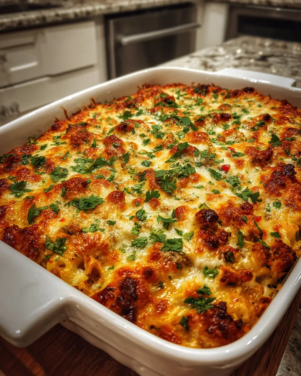 Final dish - Irresistible Mexican White Trash Casserole Crisp That Will Blow Your Taste Buds Away