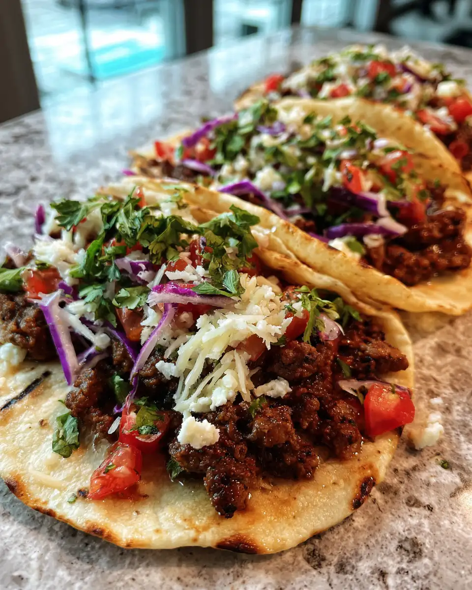 Quick and Easy Beef Tacos for Taco Tuesday or Any Day 6 Final dish - Quick and Easy Beef Tacos for Taco Tuesday or Any Day