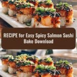 RECIPE for Easy Spicy Salmon Sushi Bake Download Made Simple